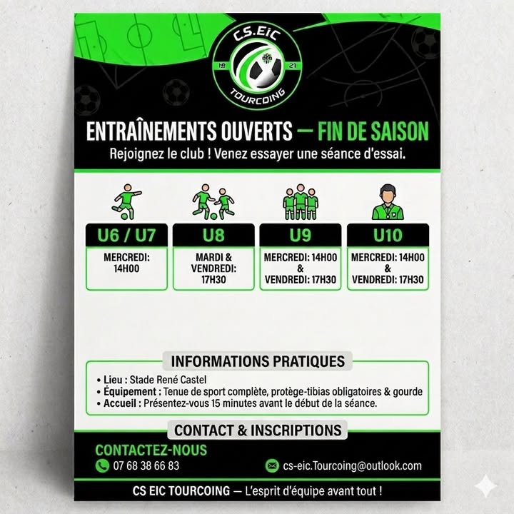 ⚽ REJOIGNEZ LE CS EIC TOURCOING !